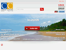 Tablet Screenshot of czech-ceylon-impex.com